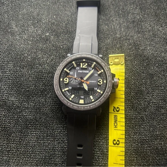 EUC Casio Pro Trek Tough Solar PRG-600 Watch (Black)